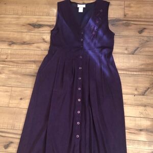 Intake Mary McFadden Purple faux suede Dress